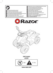 Razor DIRT QUAD SPORT User Manual