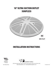 Waterway 640-212 V Series Installation Instructions Manual