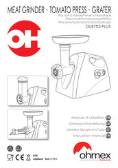ohmex DUETTO PLUS Instruction Manual