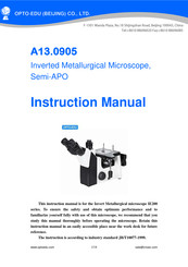 OPTO-EDU A13.0905 Instruction Manual