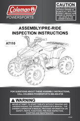 Coleman AT110 Inspection Manual