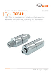 Weh TSF4 H2 Operating Instructions Manual