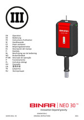 BINAR NEO 30 Original Instructions Manual