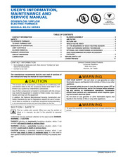 Johnson Controls Unitary Products COMFORT-AIRE EU Series User's Information, Maintenance And Service Manual