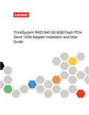 Lenovo ThinkSystem RAID 940-32i Installation And User Manual