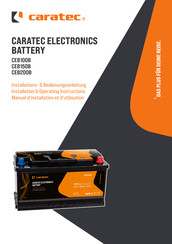 Caratec CEB100B Installation & Operating Instructions Manual