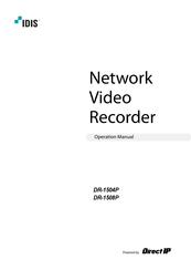 Direct IP IDIS DR-1508P Operation Manual