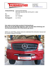 Taubenreuther 2334-00 Quick Start Manual