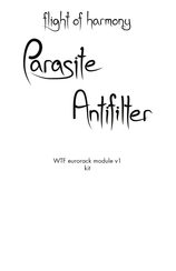 flight of harmony Parasite Antifilter Manual