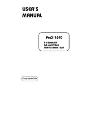 Protech ProX-1640 User Manual