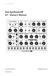 GRP Synthesizer A1 Owner's Manual