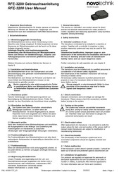 novotechnik RFE-3200 User Manual