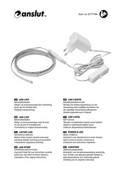 Anslut 017144 Operating Instructions Manual