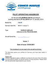 Comco Ikarus C42 B Pilot Operating Handbook