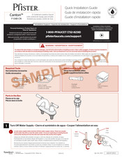 Spectrum Brands Pfister Canton F-048-CN Quick Installation Manual
