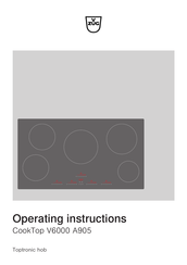 V-ZUG CT6T-31155 Operating Instructions Manual