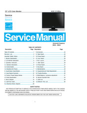 AOC 2116Sw Service Manual