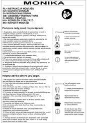 Arthauss Furniture MONIKA Assembly Instructions Manual