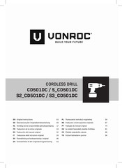 VONROC S-CD501DC Original Instructions Manual