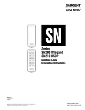 Assa Abloy Sargent SN Series Manuals | ManualsLib