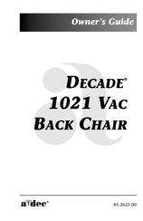 Adec Decade 1021 Owner's Manual