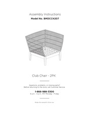 Royal garden BMDCCH207 Assembly Instructions Manual