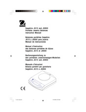 OHAUS Sapphire JS10 Instruction Manual