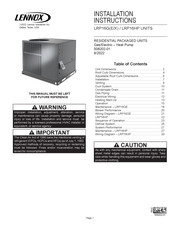 Blue Summit LRP16HP Installation Instructions Manual