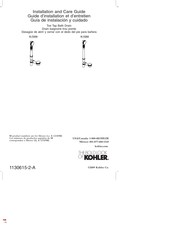 Kohler K-7265 Installation And Care Manual