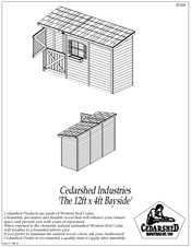 Cedarshed The 12 x 4 Bayside Manual
