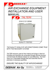 Deekax DIVK-C121 DEMA Installation And User Manual