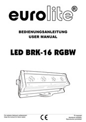 EuroLite LED BRK-16 RGBW User Manual