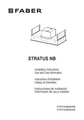 Faber STRTIS36WHNB Installation Instructions; Use And Care Information