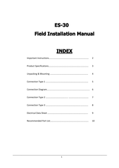 Celec ES-30 Field Installation Manual