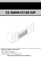 Electric Fireplaces Direct CS-28MM10180-ESP Assembly Instructions Manual