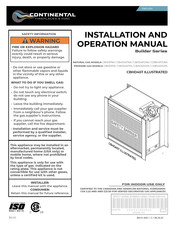 Continental Fireplaces Builder CBHD4STNA Installation And Operation Manual