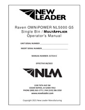 New Leader Raven OMNiPOWER NL5000 G5 Operator's Manual