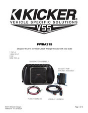 Kicker PWRA215 Installation Instructions Manual