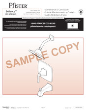 Spectrum Brands Pfister Bellance 8P8-WS2-BLLS Maintenance & Care Manual
