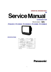 Panasonic PVQ-2510 Operating Service Manual