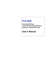 Advantech PCA-6005 User Manual