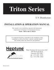 Triton Neptune TRI Series Installation & Operation Manual