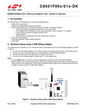 Silicon Laboratories C8051F00 DK Series User Manual