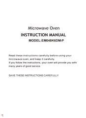 Midea EM048K6DM-P Instruction Manual
