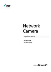 Direct IP IDIS DC-D4537RXA Operation Manual