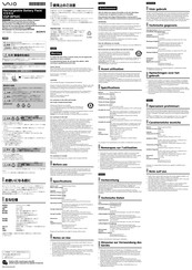 Sony Vaio VGP-BPS2C Operating Instructions