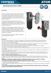 Fortress Technologies ATOM Operating Instructions Manual
