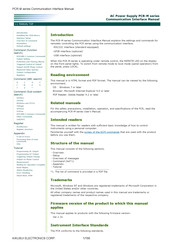 Kikusui PCR-M Series Communication Interface Manual