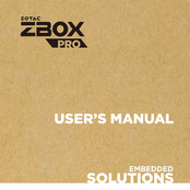 Zotac ZBOX PRO ZP-QTG7A4500 User Manual