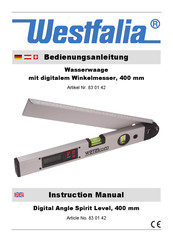 Westfalia 83 01 42 Instruction Manual
